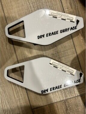 2 Light Up Message Hanger Dry Erase w/Marker Office Decor 8.5x4 Diamond Shaped